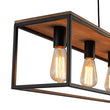 Load image into Gallery viewer, Farmhouze Light-5-Light Rectangular Cage Kitchen Island Pendant-Chandelier-Black-