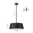 Load image into Gallery viewer, Farmhouze Light-5-Light Scandinavia Matte Black Drum Pendant Light-Pendant-Black-