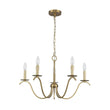 Load image into Gallery viewer, Farmhouze Light - 5 - Light Vintage Elegant Simple Candle Style Chandelier - Chandelier - Brass -