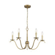 Load image into Gallery viewer, Farmhouze Light - 5 - Light Vintage Elegant Simple Candle Style Chandelier - Chandelier - Brass -