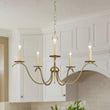 Load image into Gallery viewer, Farmhouze Light - 5 - Light Vintage Elegant Simple Candle Style Chandelier - Chandelier - Brass -