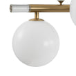 Load image into Gallery viewer, Farmhouze Light - 56” Modern Milky Glass Globe Island Pendant Chandelier - Chandelier - Brass -