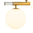 Load image into Gallery viewer, Farmhouze Light - 56” Modern Milky Glass Globe Island Pendant Chandelier - Chandelier - Brass -