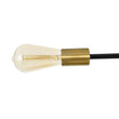 Load image into Gallery viewer, Farmhouze Light - 6 - Light Black Brass Curved Linear Sputnik Ceiling Light - Ceiling Light - 6 Bulb -