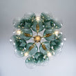 Load image into Gallery viewer, Farmhouze Light - 6 - Light Dimmable Cluster Glass Globe Green Bubble Chandelier - Chandelier - Gradual Green -