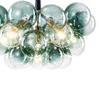 Load image into Gallery viewer, Farmhouze Light - 6 - Light Dimmable Cluster Glass Globe Green Bubble Chandelier - Chandelier - Gradual Green -
