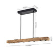 Load image into Gallery viewer, Farmhouze Light - 6 - Light Farmhouse Dimmable LED Wide Wood Island Chandelier - Chandelier - Oak Wood -