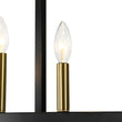 Load image into Gallery viewer, Farmhouze Light - 7 - Light Black Brass Rectangle Kitchen Island Linear Pendant - Chandelier - 7 - Light -