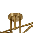 Load image into Gallery viewer, Farmhouze Light - 9 - Light Sputnik Glass Globe Semi Flush Ceiling Light - Ceiling Light - Brass -