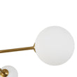 Load image into Gallery viewer, Farmhouze Light - 9 - Light Sputnik Glass Globe Semi Flush Ceiling Light - Ceiling Light - Brass -