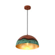 Load image into Gallery viewer, Farmhouze Light - Antique Oversized Oxidized Copper Iron Dome Pendant Light - Chandelier - 15in -
