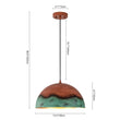 Load image into Gallery viewer, Farmhouze Light - Antique Oversized Oxidized Copper Iron Dome Pendant Light - Chandelier - 15in -