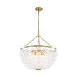 Load image into Gallery viewer, Farmhouze Light - Art Deco Glam Cascading Swirled Glass Bubble Chandelier - Chandelier - 23.6 in -