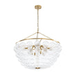 Load image into Gallery viewer, Farmhouze Light - Art Deco Glam Cascading Swirled Glass Bubble Chandelier - Chandelier - 23.6 in -