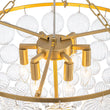 Load image into Gallery viewer, Farmhouze Light - Art Deco Glam Cascading Swirled Glass Bubble Chandelier - Chandelier - 23.6 in -