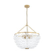Load image into Gallery viewer, Farmhouze Light - Art Deco Glam Cascading Swirled Glass Bubble Chandelier - Chandelier - 23.6 in -