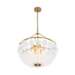 Load image into Gallery viewer, Farmhouze Light - Art Deco Glam Cascading Swirled Glass Bubble Chandelier - Chandelier - 23.6 in -