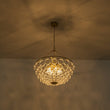 Load image into Gallery viewer, Farmhouze Light - Art Deco Glam Cascading Swirled Glass Bubble Chandelier - Chandelier - 23.6 in -