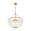 Load image into Gallery viewer, Farmhouze Light - Art Deco Glam Cascading Swirled Glass Bubble Chandelier - Chandelier - 23.6 in -