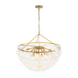 Load image into Gallery viewer, Farmhouze Light - Art Deco Glam Cascading Swirled Glass Bubble Chandelier - Chandelier - 31.5 in -