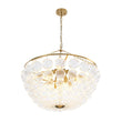 Load image into Gallery viewer, Farmhouze Light - Art Deco Glam Cascading Swirled Glass Bubble Chandelier - Chandelier - 31.5 in -