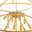 Load image into Gallery viewer, Farmhouze Light - Art Deco Glam Cascading Swirled Glass Bubble Chandelier - Chandelier - 31.5 in -