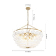 Load image into Gallery viewer, Farmhouze Light - Art Deco Glam Cascading Swirled Glass Bubble Chandelier - Chandelier - 31.5 in -