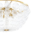 Load image into Gallery viewer, Farmhouze Light - Art Deco Glam Cascading Swirled Glass Bubble Chandelier - Chandelier - 31.5 in -