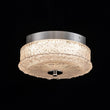 Load image into Gallery viewer, Farmhouze Light - Baroque Chrome Ice Textured Glass LED Flush Mount - Ceiling Light - Chrome -