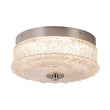 Load image into Gallery viewer, Farmhouze Light - Baroque Chrome Ice Textured Glass LED Flush Mount - Ceiling Light - Chrome -