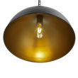 Load image into Gallery viewer, Farmhouze Light - Black Gold Industrial Oversized Metal Dome Pendant Light - Pendant - 15 in -
