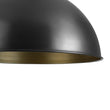 Load image into Gallery viewer, Farmhouze Light - Black Gold Industrial Oversized Metal Dome Pendant Light - Pendant - 15 in -