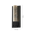 Load image into Gallery viewer, Farmhouze Light - Black Seeded Crystal Linear Dimmable LED Wall Sconce - Wall Sconce - Black -