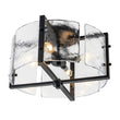 Load image into Gallery viewer, Farmhouze Light-Black Water Glass Round Semi Flush Mount Ceiling Light-Ceiling Light-Black-