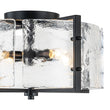 Load image into Gallery viewer, Farmhouze Light-Black Water Glass Round Semi Flush Mount Ceiling Light-Ceiling Light-Black-