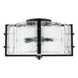 Load image into Gallery viewer, Farmhouze Light-Black Water Glass Round Semi Flush Mount Ceiling Light-Ceiling Light-Black-