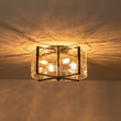 Load image into Gallery viewer, Farmhouze Light-Black Water Glass Round Semi Flush Mount Ceiling Light-Ceiling Light-Black-