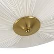 Load image into Gallery viewer, Farmhouze Light - Bohemian Round Ribbed Ivory Fabric Bloom Semi Flush Light - Ceiling Light - Ivory -