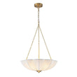 Load image into Gallery viewer, Farmhouze Light - Bohemian White Fabric Round Scalloped Cage Pendant - Chandelier - Ivory -