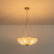 Load image into Gallery viewer, Farmhouze Light - Bohemian White Fabric Round Scalloped Cage Pendant - Chandelier - Ivory -