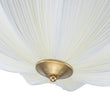 Load image into Gallery viewer, Farmhouze Light - Bohemian White Fabric Round Scalloped Cage Pendant - Chandelier - Ivory -