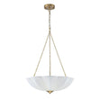 Load image into Gallery viewer, Farmhouze Light - Bohemian White Fabric Round Scalloped Cage Pendant - Chandelier - Ivory -