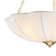 Load image into Gallery viewer, Farmhouze Light - Bohemian White Fabric Round Scalloped Cage Pendant - Chandelier - Ivory -