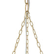 Load image into Gallery viewer, Farmhouze Light - Bohemian White Fabric Round Scalloped Cage Pendant - Chandelier - Ivory -