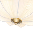 Load image into Gallery viewer, Farmhouze Light - Bohemian White Fabric Round Scalloped Cage Pendant - Chandelier - Ivory -
