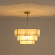 Load image into Gallery viewer, Farmhouze Light - Boho Bleached String Tiered Round Lantern Pendant Light - Chandelier - White -