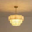 Load image into Gallery viewer, Farmhouze Light - Boho Bleached String Tiered Round Lantern Pendant Light - Chandelier - White -