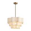 Load image into Gallery viewer, Farmhouze Light - Boho Bleached String Tiered Round Lantern Pendant Light - Chandelier - White -