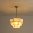 Load image into Gallery viewer, Farmhouze Light - Boho Bleached String Tiered Round Lantern Pendant Light - Chandelier - White -