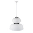Load image into Gallery viewer, Farmhouze Light - Boho Farmhouse 2 - Tier White Paper Lantern Pendant Light - Chandelier - Narrow Bottom -